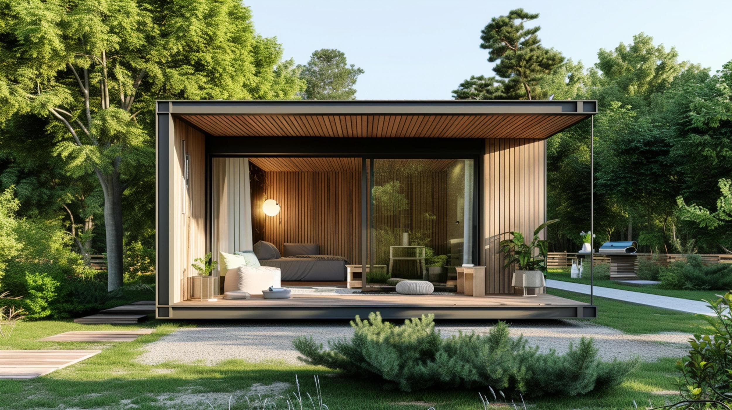 Backyard cottage ADU construction